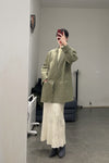 SWAYING/KNIT Velvet Straight Skirt SW212XZ23 PS36